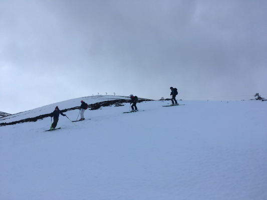 8 Mixed weather but good mountain conditions. #winterskills #skitouring #winterclimbing #cairngorms #scotland
