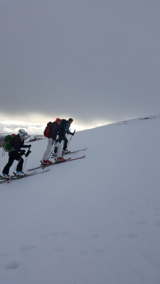 4 Mixed weather but good mountain conditions. #winterskills #skitouring #winterclimbing #cairngorms #scotland