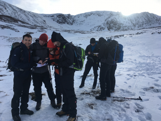 9 Mixed weather but good mountain conditions. #winterskills #skitouring #winterclimbing #cairngorms #scotland