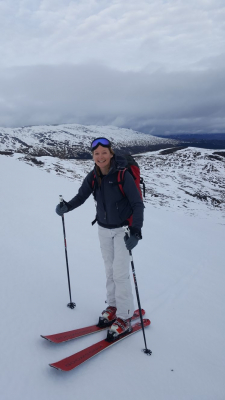 2 Mixed weather but good mountain conditions. #winterskills #skitouring #winterclimbing #cairngorms #scotland