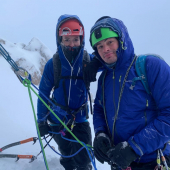 Improving conditions #winterclimbing #wintermountaineering #winterskills