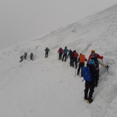 Wintry conditions in the Cairngorms #winterskills #winterclimbing #wintermountaineering
